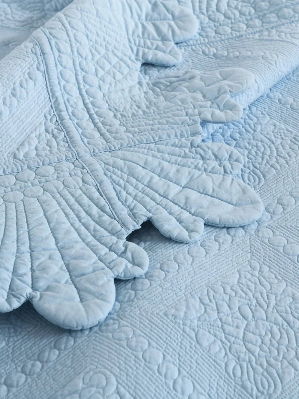 3 PIECE 100% COTTON OVERSIZED LIGHTWEIGHT QUILT BEDSPREAD SET